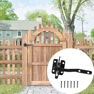 SHENGDA Self-Locking Gate Lock, Carbon Steel Heavy Duty Fence Gate Lock, American Style Automatic Po