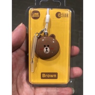 Line Brown head ezlink charm