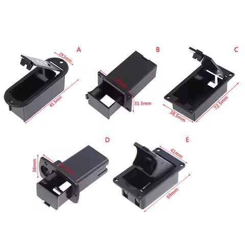 【1PC Battery Holder Active Bass Guitar Pickup 9V Battery Boxes 9V Pick Up Battery Holder/Case/ Cover