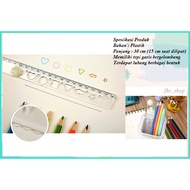 Transparent Folding Ruler Aesthetic Ruler Bending Ruler Unique Ruler Portable Ruler 30 cm