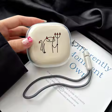 Funny Cartoon Cute Case Transparent Soft TPU Case Bluetooth Earphone Cover For SHOKZ OpenFitAir T511