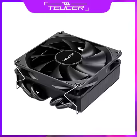 TEUCER 4 Heat Pipes 45CM Ultra Thin Heat Sink Low Profile ITX Gaming Radiator TDP 130W CPU Cooler Fo