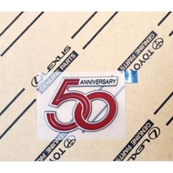 Toyota 50th Anniversary Red Logo 50th 50th