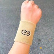 Wristband nice cute character hand towel tennis sports milk tea cream color