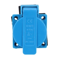 BTQN 1PCS Industrial Waterproof Socket European Socket Copper  220V 16A
