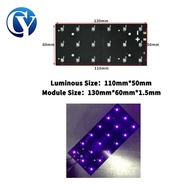 50W 3535 smd 405nm uv led quartz Modul led uv lampu uv Lampu uv untuk pengeringan cat Untuk Percetak