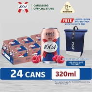 1664 Rosé Beer Can Premium Wheat Beer 4.5% Alcohol (320ml x 24)
