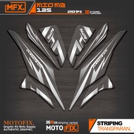 UV TRANSPARENT STRIPING MIO M3 125 IP 28 STICKER YAMAHA M3/Z/S 125 STICKER MATERIAL BENING MIO 125 2