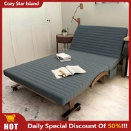 Foldable Bed Simple Folding Bed Latex Foldable Bed Foldable Bed with Mattress jrrfgh.sg