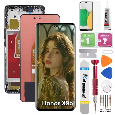 6.5"AMOLED For HONOR X9b ALI-NX1 LCD Display Touch Screen Digitizer Panel Assembly for Honor X9b scr