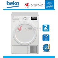 [Free Delivery + Normal Install Klang Valley] BEKO 7kg Heat Pump Dryer (MADE IN EUROPE) DPS7405XW3 Pengering Baju