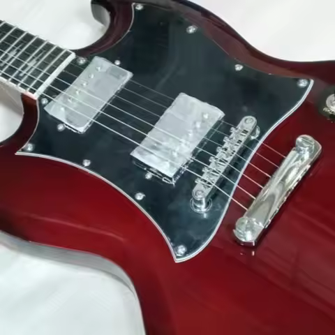 Wine Red SGS 6 Stings 2 Double Coil Pickups Rich And Mellow Tone Electric Guitar Free Delivery Rock 