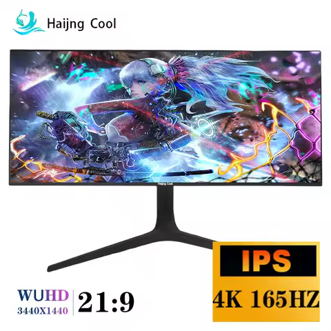 Haijing Cool Gaming Monitor IPS Lcd-Monitoren 34 Inch 21:9 165Hz 144Hz Dp/3440*1440 Resolutie Sync T