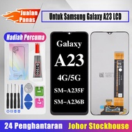 Techparts Original LCD Untuk Samsung Galaxy A23 LCD + Bahagian skrin + Set pemutar skru percuma + Ga
