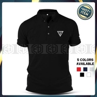 GUESS ? Cotton Polo T Shirt Embroidery Baju Sportswear Unisex Sports Activewear Casual T-Shirt Tshir