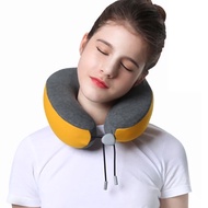 U Shaped Memory Foam Neck Pillows Soft Travel Pillow Neck Cervical Airplane Pillow Cervical Travel Healthcare Bedding