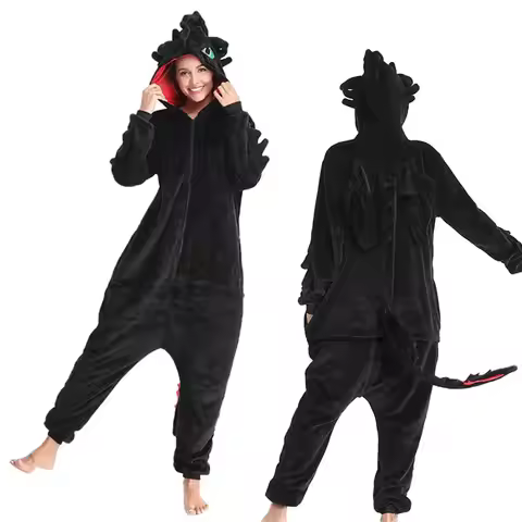 How to train your dragon Toothless Anime Cosplay Costumes Animal Kigurumi Cartoon Onesies Pajamas Fo