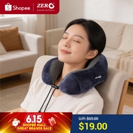 Zero Healthcare Cozy Travel Neck Pillow Massager U-Shape Memory Foam Massage Neck Pillow