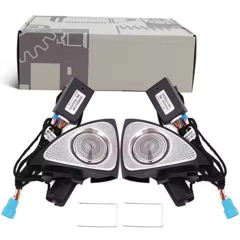 For Mercedes Benz C/E-Class W205 W213 LED Ambient Light 3/64 Colors 3D Rotation Glow Tweeter Speaker