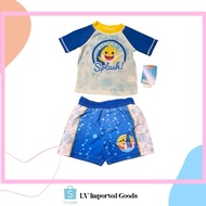 PINKFONG Baby Boy’s Rash Guard & Board Short Swimwear Set 12 months