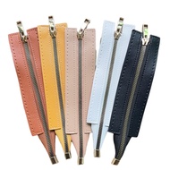 Replacement leather bag zipper 18cm long - handmade bag zipper 18cm