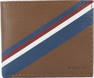 男士皮革銀包 (啡藍色)