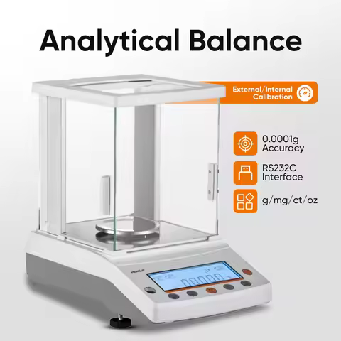 Digital Analytical Balance, 0.1mg Precise Electronic Scale for Lab Pharmacy Jewelry Store Chemical P