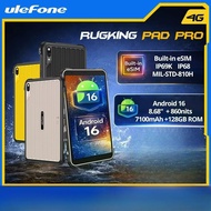 【Official shop】Ulefone RugKing Pad Pro Rugged Tablet 4G 8.68“90Hz 7100mAh Android 16 , 8GB(Up to 16G