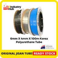 KOREA JISAN PU Hose Pipe Pneumatic Polyurethane Tube PU Tube PU Tubing Air Hose 6mm x 4mm x 100m (Ro