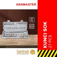 Kenmaster 27 Pcs Socket Wrench Set / Socket L Set 27 Pcs | 8-21mm Shock Kit