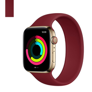 สายซิลิโคนยืดหยุ่นเดี่ยวสำหรับสายคาด Apple Watch 44มม. 40มม. 45มม. 41มม. Ultra 2 49มม. 42มม. 38มม. 44 45มม.bracelet iwatch Ultra series 9 7 se 3 4 5 6 8 band