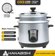 Oneline Hanabishi HHRC-14SS 1.4 Liters Rice Cooker with Steamer