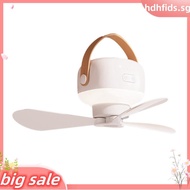 Home Outdoor Camping Portable Ceiling Fan 7200mAh Rechargeable LED Electric Fan with Remote Control-