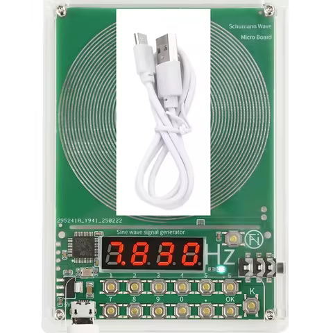 DC 5V 0.01Hz~100000Hz Adjustable Frequency Schumann Wave Generator Sine Wave Signal Generator Micro 