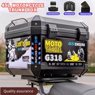 Universal Top Box 45 Liters for Motorcycle Tail Large Motorcycle Accessories Box with Bracket ..