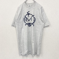 古著 90 年代 Lee 短袖印花 T 卹，美國製造，顏色淺灰色，復古設計，L 碼