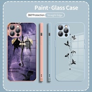 Fourth Wing 9 design Tempered Glass Phone Case Cover For iphone XR XS MAX 11 12 13 14 15 16 Pro Max 