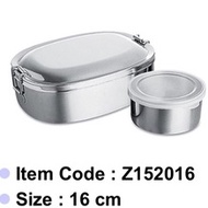 16cm stainless steel Lunch Box 100% original Thailand Zebra