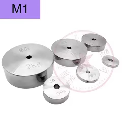 M1 Standard Weight Block 1kg2kg3kg500g100g Stainless Steel Perforated Weight Circular Calibration Me