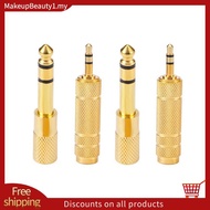 Headphone Adapter 6.35 mm (1/ 4 Inch) Male to 3.5 mm Female Stereo Adapter Plus 3.5 mm Stereo Male t