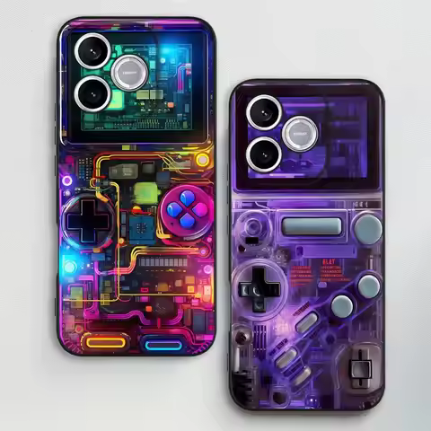 Case for Honor 200 X7 X6 Magic5 400 70 90 X9 X5 X8 8X 600 Funda Phone Cover Retro Game Console Patte