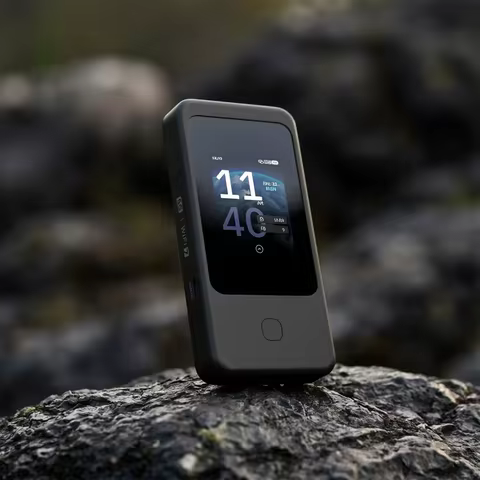 GL.iNet GL-E5800 (Mudi 7) 5G NR Tri-band Wi-Fi 7 Travel Router Speeds up to 4.67 Gbps Built-in ESIM,