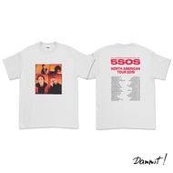 5 SECOND OF SUMMER - TOUR 2019 (Front and Back) BAND T-Shirt/