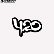 Stiker Band Indie 4.20 Black White Stiker Fourtwnty Gitar Akustik