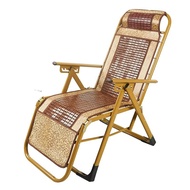 QY^Chinese Style Bamboo Mat Recliner Folding Lunch Break Bamboo Mat Nap Chair Folding Chair Home Beach Chair Person Back