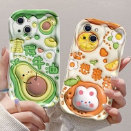 Suitable for Apple 15 Phone Case New Style iPhone14promax Cream Pattern ip13 Cartoon 12mini Creative