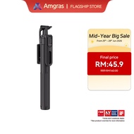 Amgras Tripod S02 Portable Tripod for Mobile Phones with 360° Rotation and Adjustment 1750mm Bluetoo