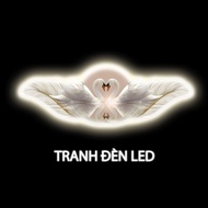 Luxury SWAN WINGS mirror painting - uv printed Mica material - Wall painting