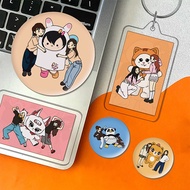 Thai GL Mascots Cute Waterproof Stickers, Pins, and Keychains (Lunar, Jewel, Any, Muvmuv)