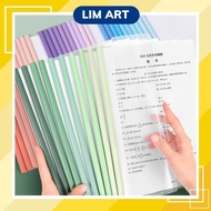 A4 Document Folder 1 Volume 10 Covers – Many Color Options (Pink, Purple, Blue, Green) LIM ART